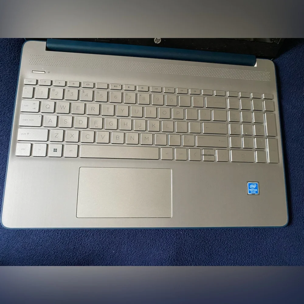 HP 15.6” Blue Laptop and Charger